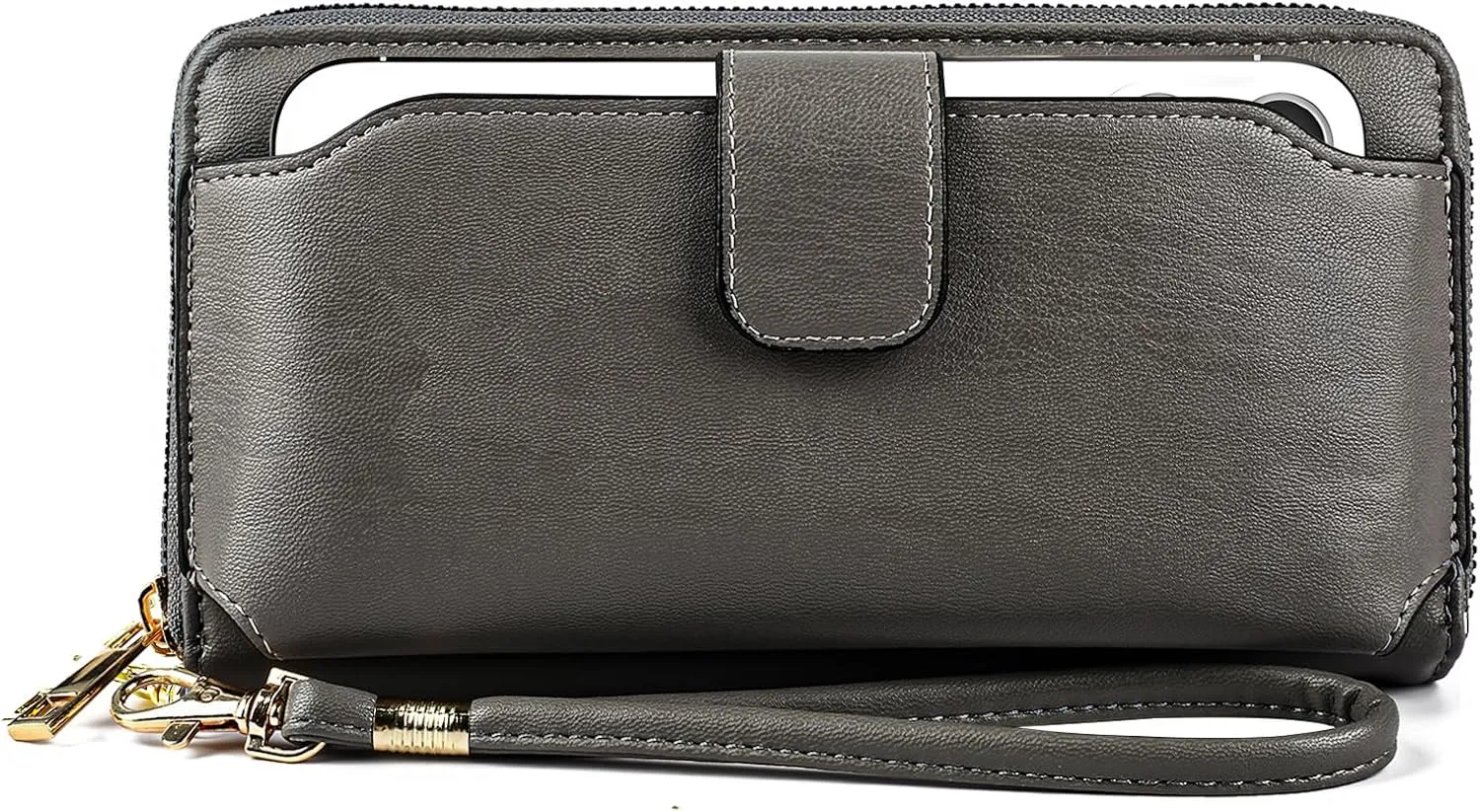 Women Wristlet Wallet with Cell Phone Holder RFID