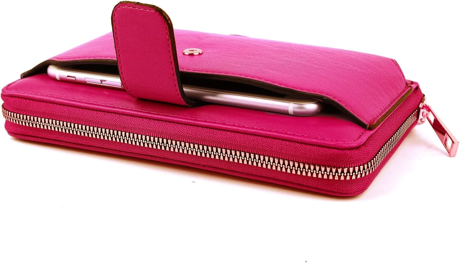 Women Wristlet Wallet with Cell Phone Holder RFID