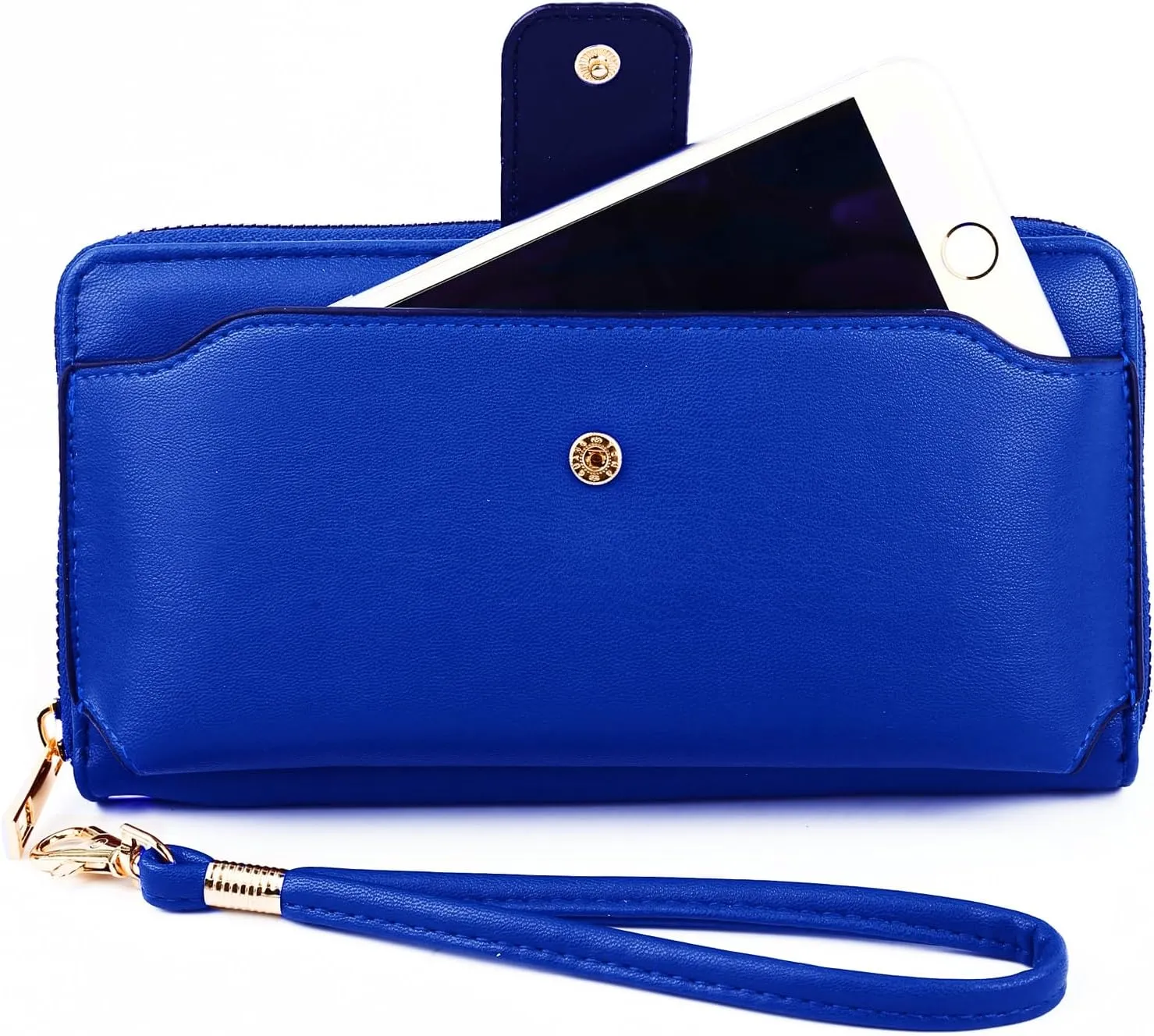 Women Wristlet Wallet with Cell Phone Holder RFID