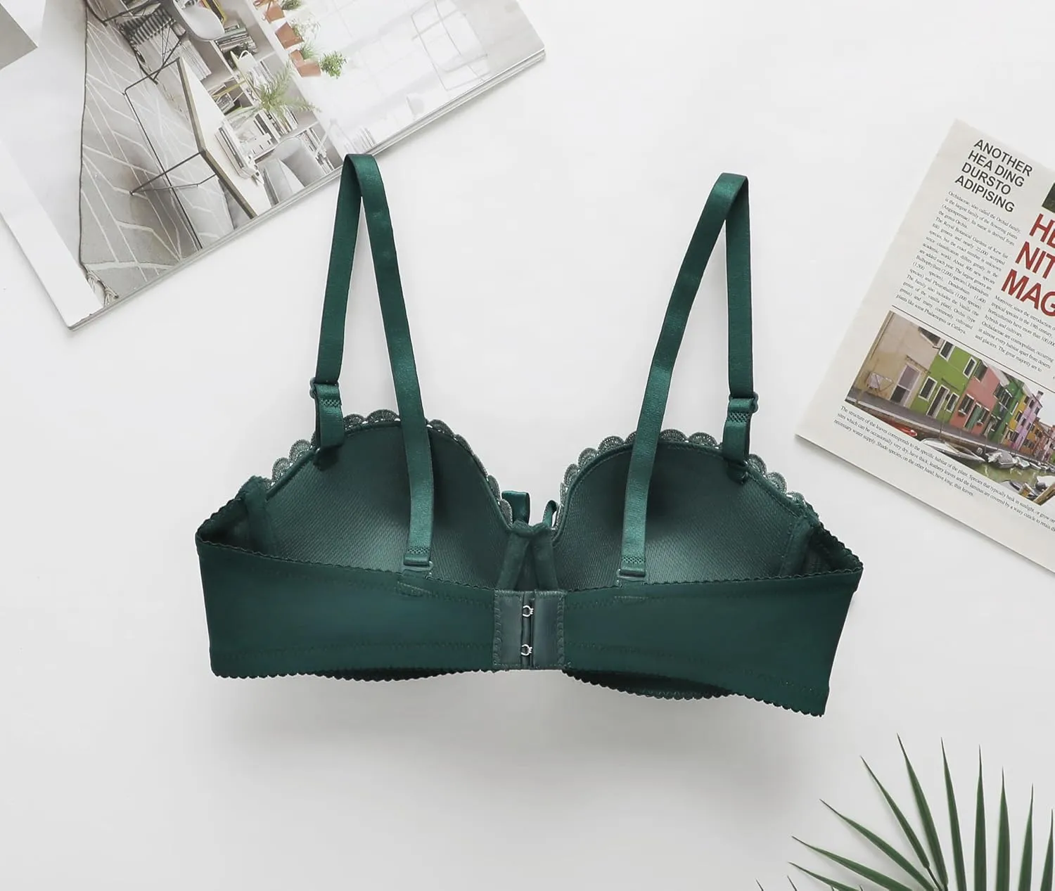 Womens Bowknot Bra Underwire Padded Push-up Full Coverage Bralettes