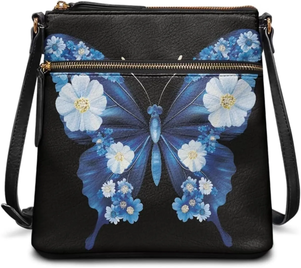Women's Crossbody Bag Purse Shoulder Bag with Adjustable Strap,Trendy Leather Hobo Handbags Sling Bag Purse