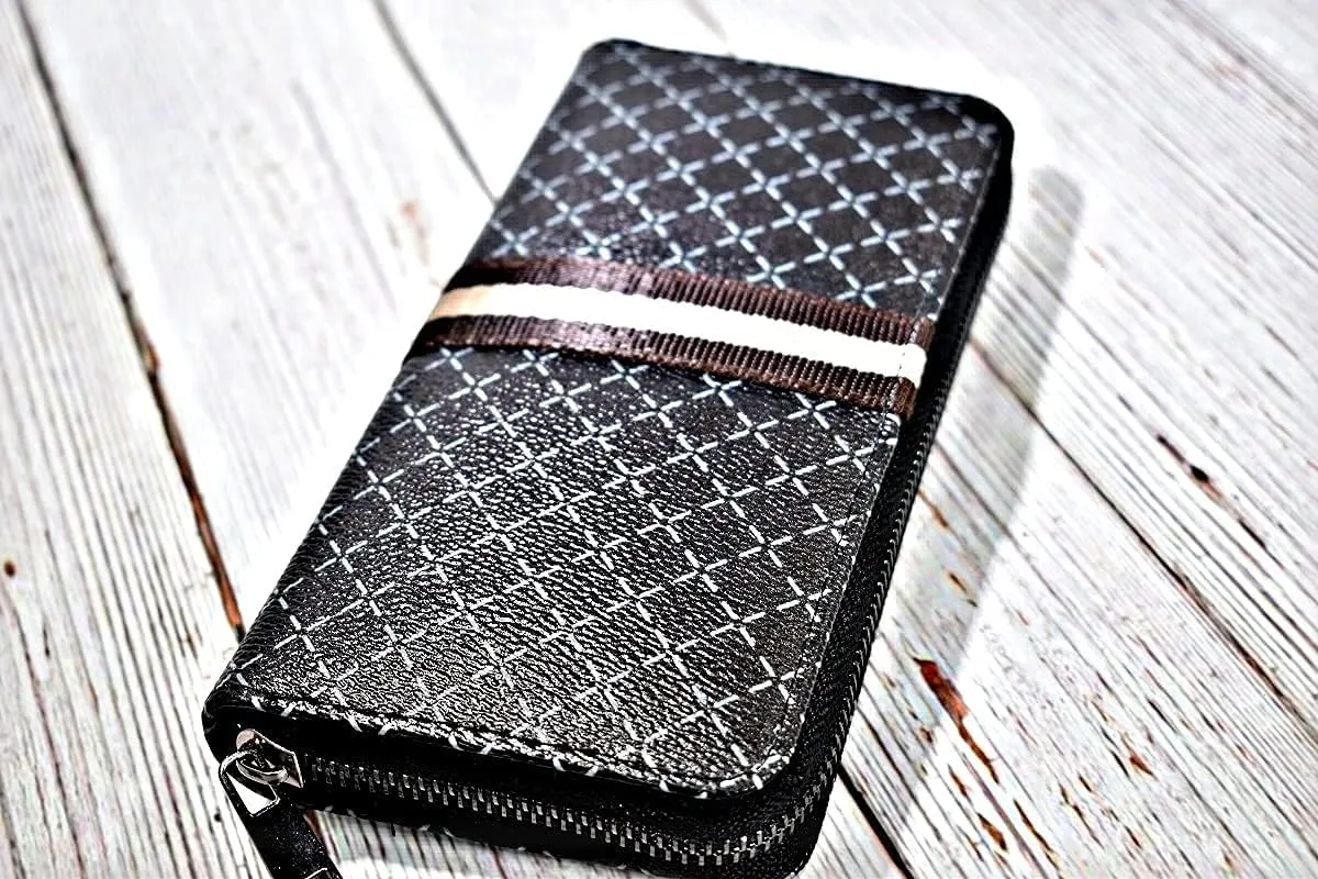 Women's Designer Wallet RFID Blocking DA Leather Wallets Large Phone Holder Wristlet wallets for women