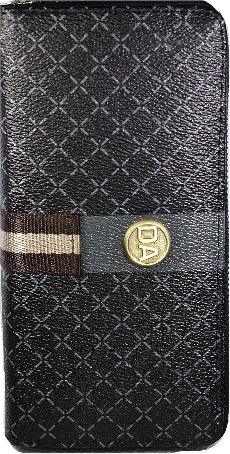 Women's Designer Wallet RFID Blocking DA Leather Wallets Large Phone Holder Wristlet wallets for women