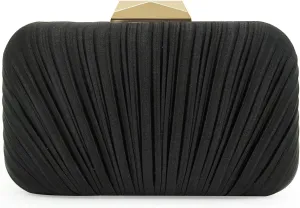 Women's Evening Bag Summer Wedding Party Clutches Pleated Evening Bag for Bridal Shoulder Handbag