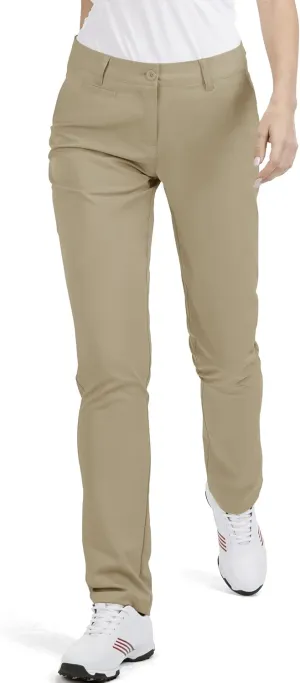 Women's Golf Pants Stretch Straight Lightweight Breathable Twill Work Chino Ladies Pants