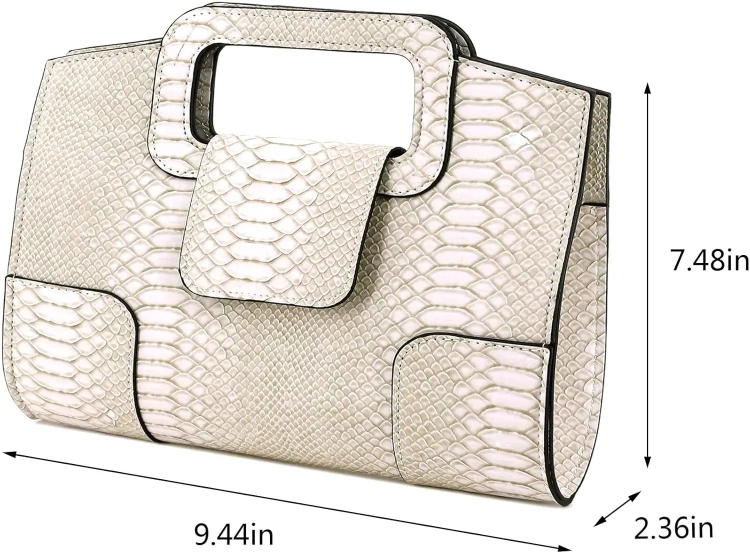 Women's PU Leather Clutches Evening Bag Wedding Purses Cocktail Prom Handbags