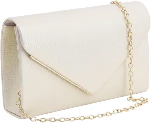 Women's PU Leather Clutches Evening Bag Wedding Purses Cocktail Prom Handbags