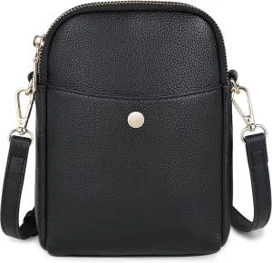 Women's Small Crossbody Bag, Multi-Compartment Mobile Phone Wallet with Adjustable Strap