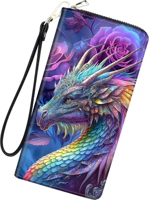Womens Wallet Large Capacity Clutch Purse for Women Men, PU Leather RFID Blocking Purse Credit Card Clutch