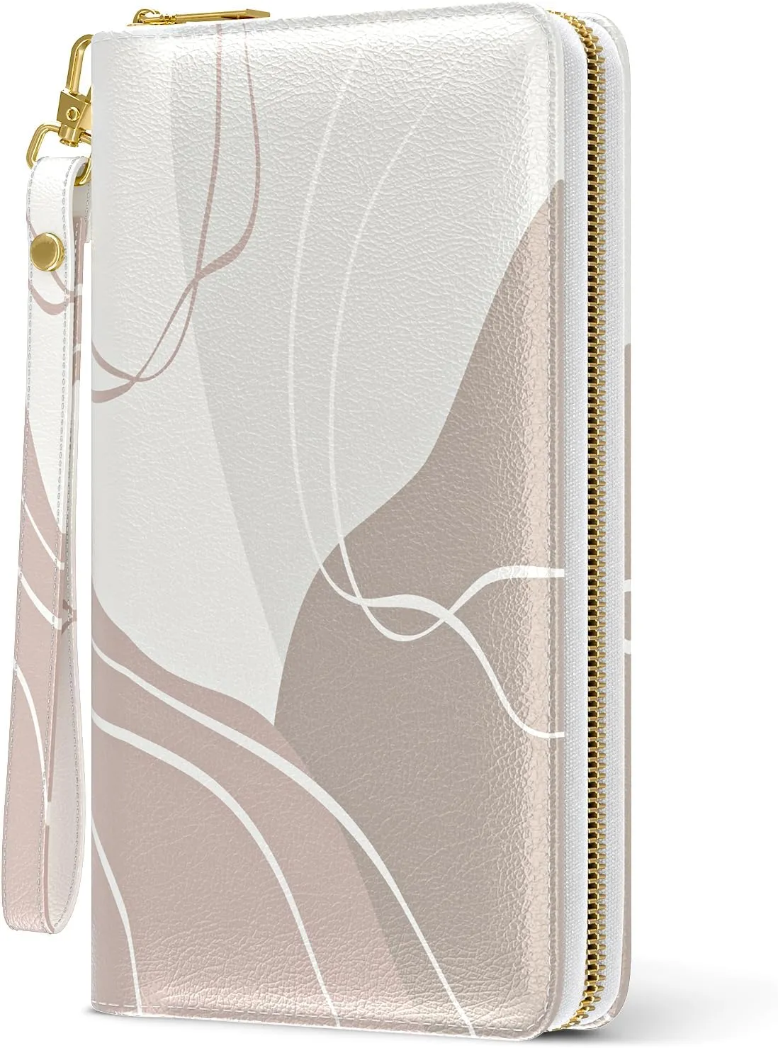Womens Wallet, RFID Wristlet Wallets for Women, Ladies Clutch Purses, Large Travel Card Holder with Phone Holder
