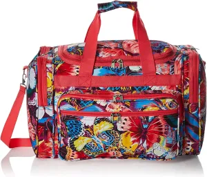 World Traveler Animal Prints 19-inch Duffel Bag, Pink Trim Butterfly