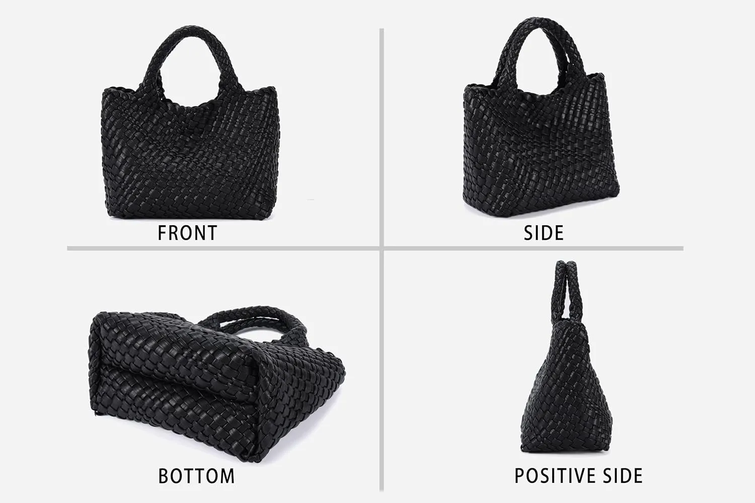 Woven Leather Bag for Women Crossbody Bag PU Leather Handbags