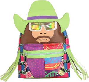 WWE Macho Man Backpack, Randy Savage Bag for WWE Gifts & Collectibles, WWE Cosplay Accessories