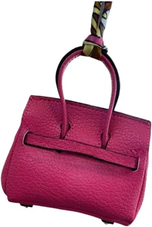 Y2k Accessories Cute Keychains for Women Vegan Leather Bag Charms Purse Charms for Handbags Preppy Stuff Bag Charm