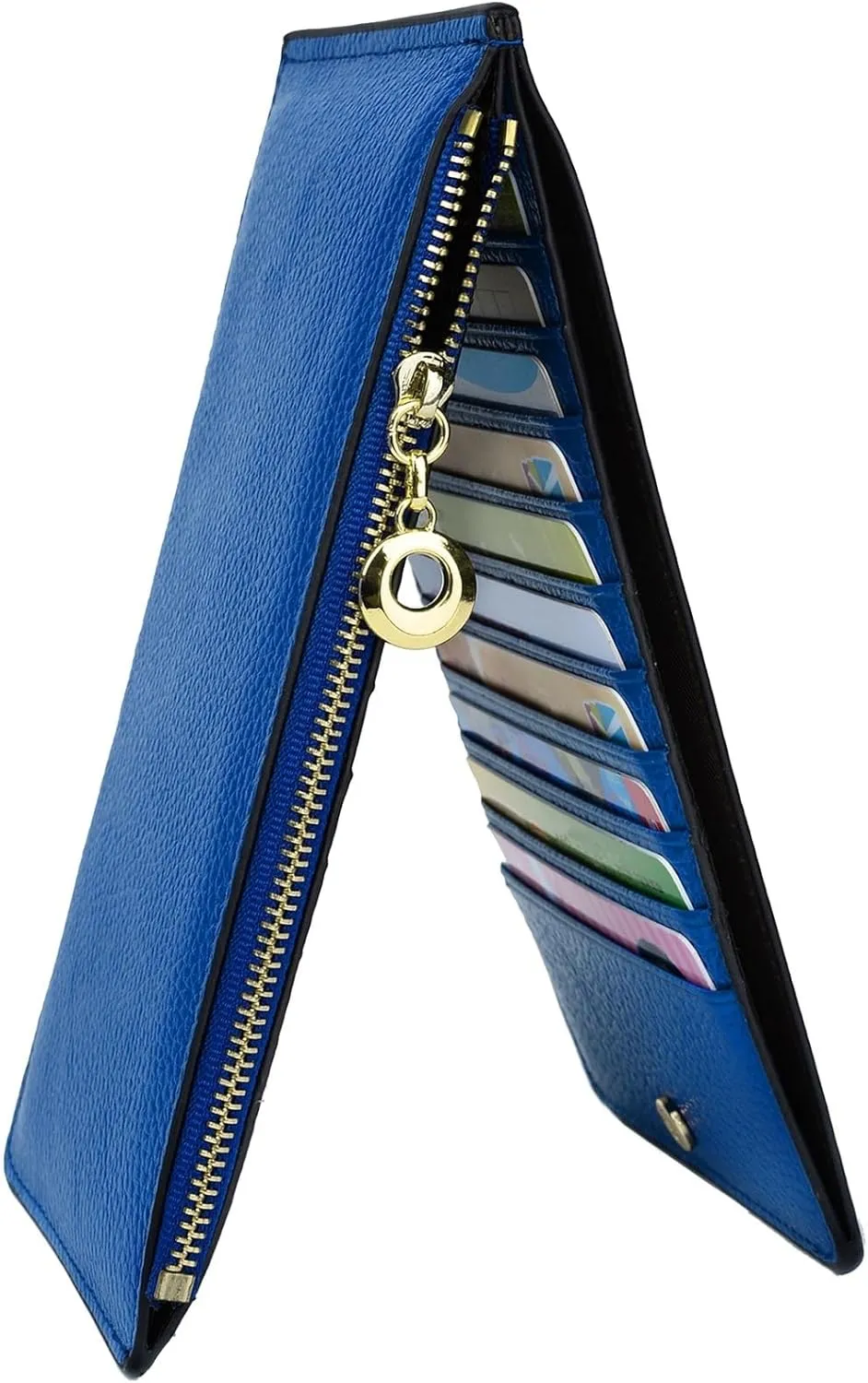 YALUXE Women's RFID Blocking Genuine Leather Wallets Cell Phone Pocket Card Holder Organizer Coin Purse with Zipper Pocket
