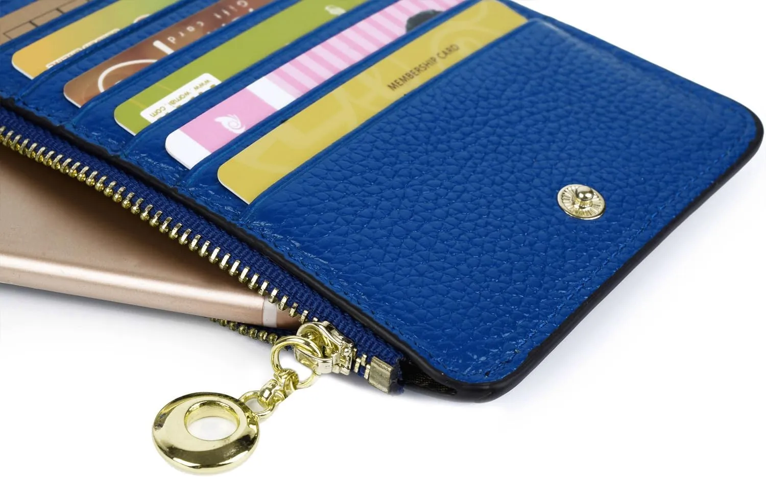 YALUXE Women's RFID Blocking Genuine Leather Wallets Cell Phone Pocket Card Holder Organizer Coin Purse with Zipper Pocket
