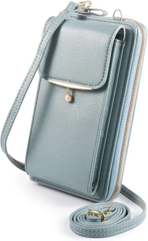 YICHEEY Small Crossbody Cell Phone Purse Bags for Women Mini Shoulder Handbag Wallet with Credit Card Slots