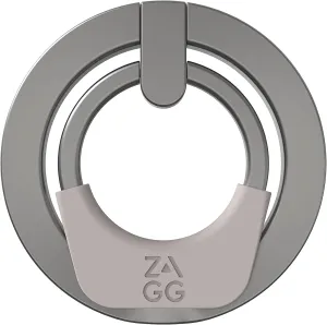 ZAGG Ring Snap 360, Magnetic Ring Accessory – 360 Degree Rotation, Secure Hold with Kickstand – Super Strong Magnet, Compatible with MagSafe Devices, iPhone 14 & Snap Compatible Devices, Nickel