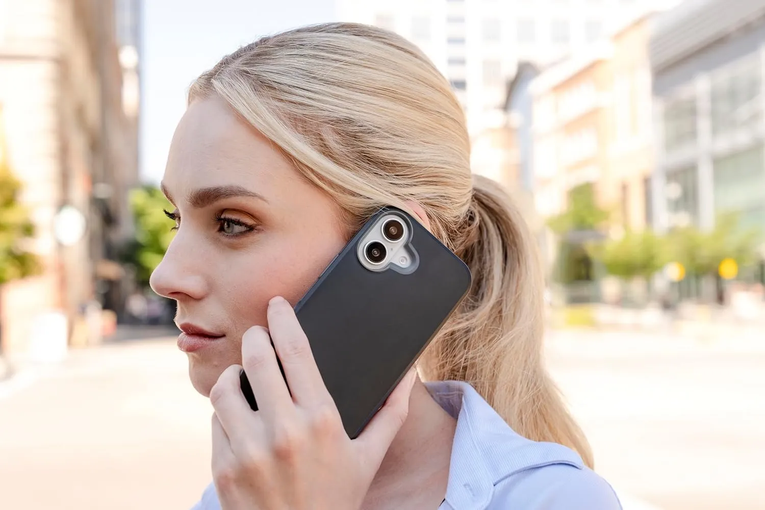 ZAGG SoHo Snap Case for iPhone 16 Plus - MagSafe Compatible, 10ft Drop Protection, Graphene-Infused, Wireless Charging, Eco-Friendly, Two-Tone Design, Black
