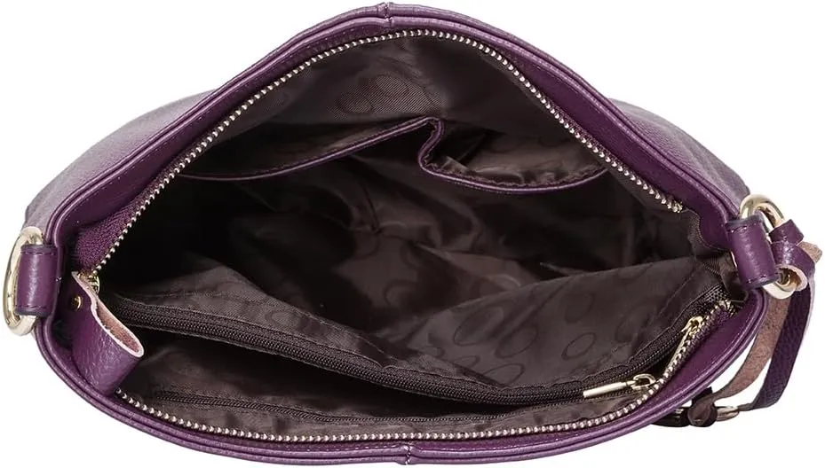 zency Genuine Leather Crossbody Hobo Bag Elegant Tote Handbags