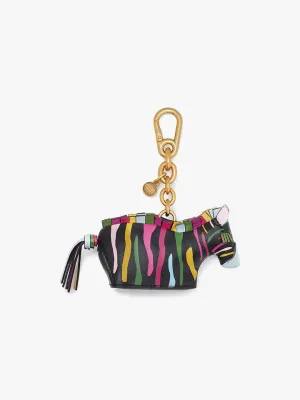 Ziggy Zebra Embellished Bag Charm