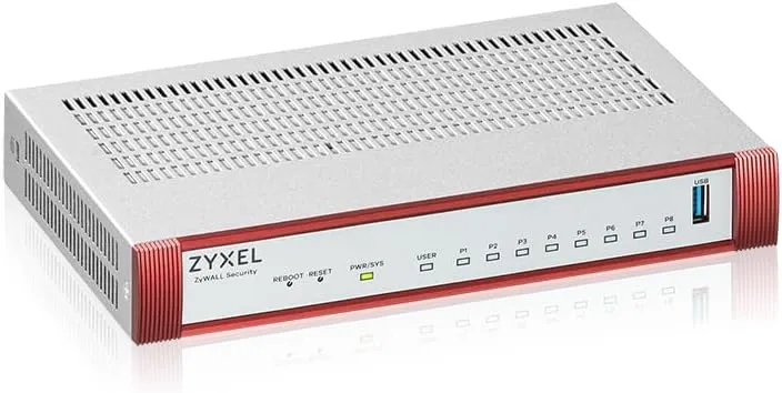 Zyxel USGFLEX100HP ZyWALL High Speed Cyber Security Firewall | Hardware Only | VPN | 1x PoE  | Business Class | Up to 50 Users | Nebula Cloud Option